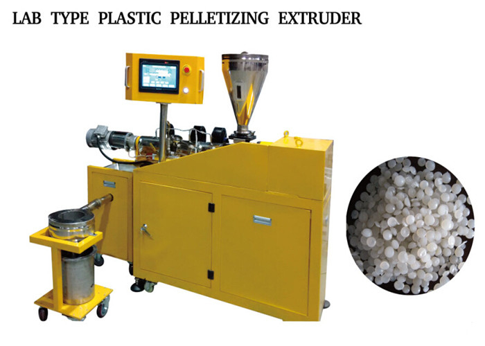 Τύπος εργαστηρίων - 1 - PVC της PET PE 2kg Pelletizing η μηχανή/ο πλαστικός έλεγχος PLC μηχανών κόκκων