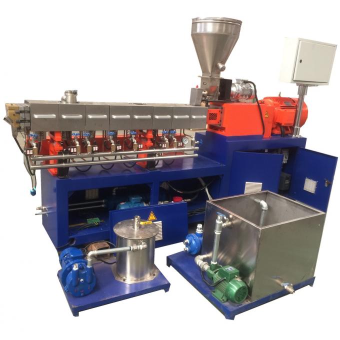 Πλαστική ταινία PET μπουκαλιών αποβλήτων Pelletizing η δίδυμη βίδα γραμμών 1