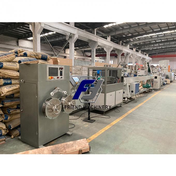 Αντι εύφλεκτο 80kg/H 63mm ενιαία γραμμή εξωθητών σωλήνων PE βιδών 1