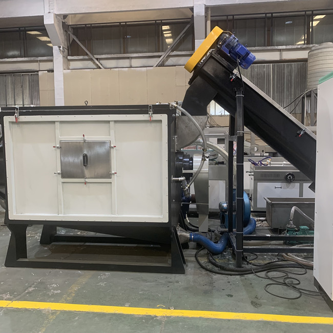 300kg/H πλαστικός έλεγχος PLC γραμμών ανακύκλωσης αποβλήτων με τη λειτουργία Washsing 1