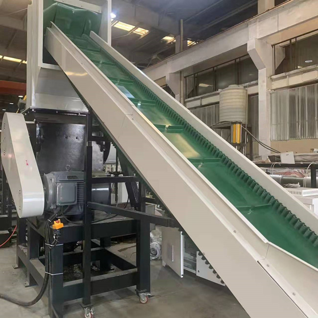 500kg/H τσιπ της PET γραμμή 14mm ανακύκλωσης ανακύκλωσης που τελειώνουν πλαστική 1